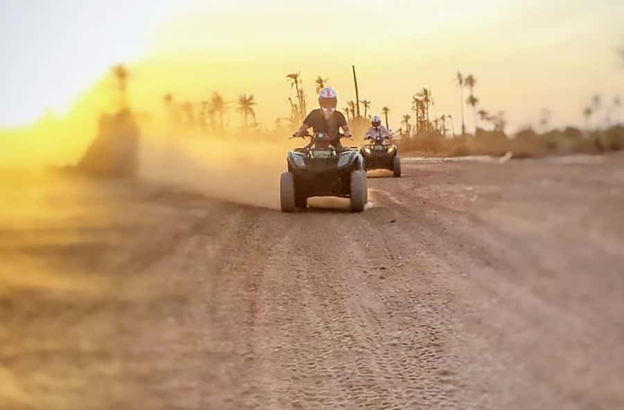 Marrakech, explore the palm grove desert by quad bike - Getting ready with a 10-minute safety briefing