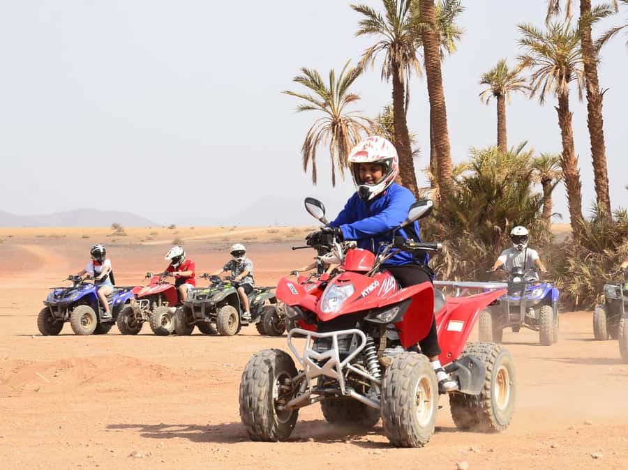 Marrakech: Guided Quad Bike and Camel Ride Tour with Tea - The camel ride and traditional clothing