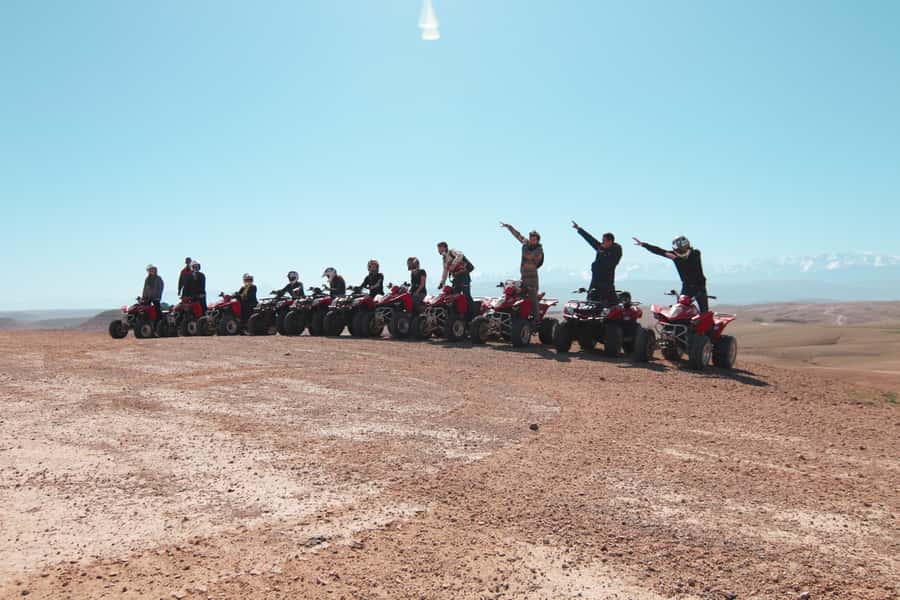 Marrakech: Half-Day Desert Quad Tour with Camel Ride - Leaving Marrakech for the palms