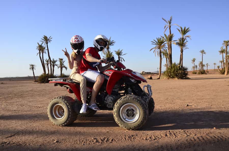 Marrakech: Palmeraie Guided Quad Tour with Tea Break - The 15-minute tea break with bread and olives