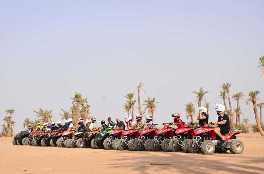 Marrakech: Palmeraie Guided Quad Tour with Tea Break - Returning to the base, dusty but satisfied