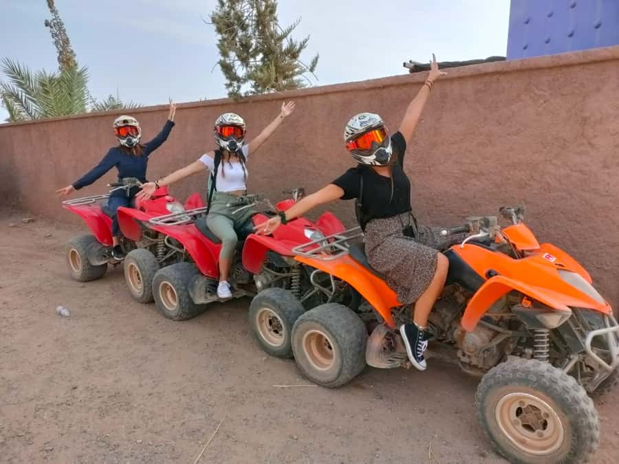 Marrakech: Palmeraie Quad Bike & Traditional Moroccan Spa - Pickup from your riad or hotel