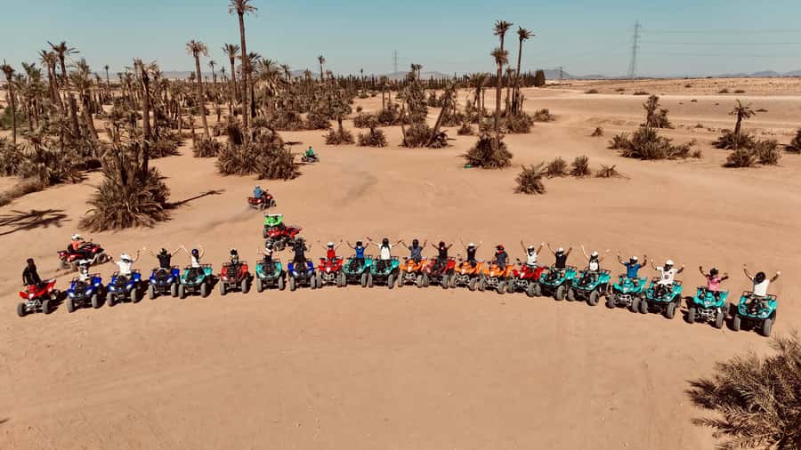 Marrakech: Quad activity in the Palmeraie with Tea break - Leaving Marrakech for the Palmeraie