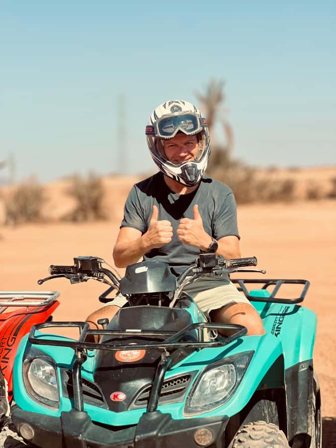 Marrakech: Quad activity in the Palmeraie with Tea break - Two hours among palms and desert tracks