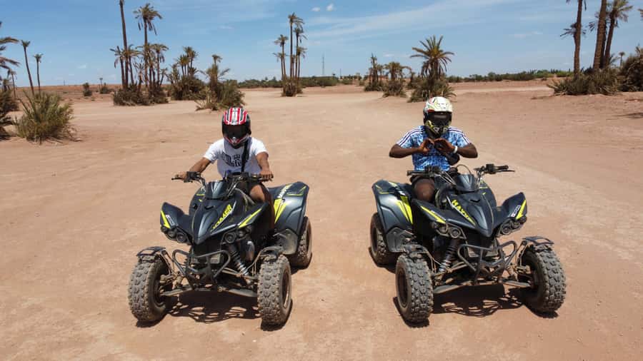 Marrakech: Quad activity in the Palmeraie with Tea break - Who will enjoy this most