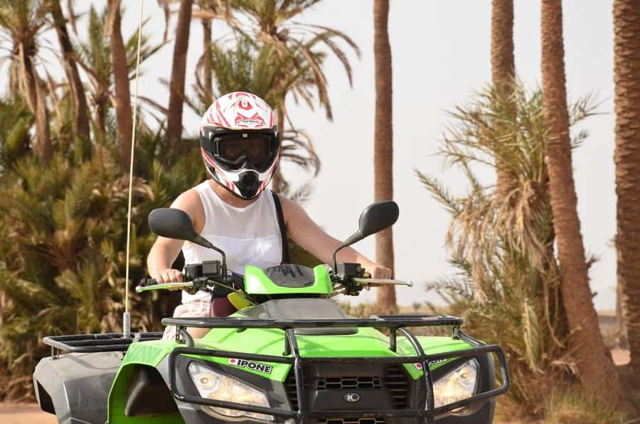 Marrakech: Quad activity in the Palmeraie with Tea break - Getting ready for a Yamaha 250cc quad