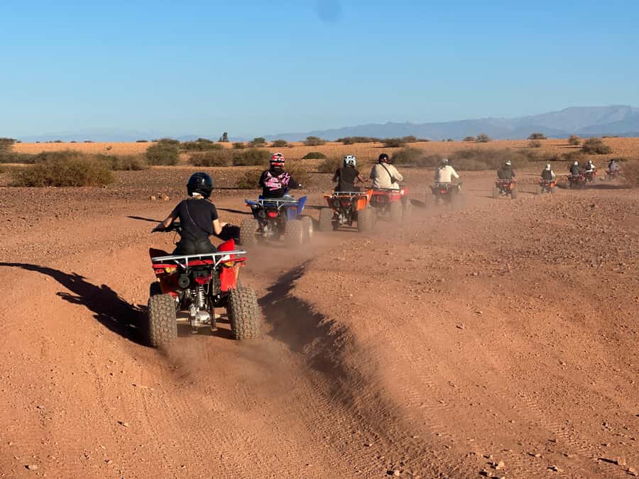 Marrakech: quad Adventure at the Dunes of the palmery desert - The ride from Marrakesh to the Palmery