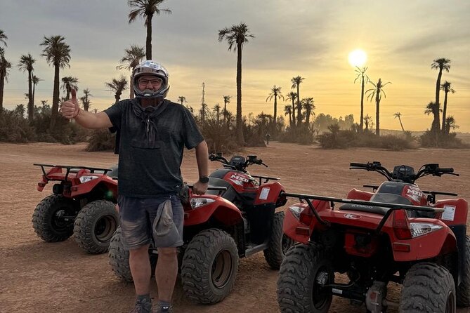 Marrakech Quad Bike Activity in desert palmeraies grove - Key points at a glance