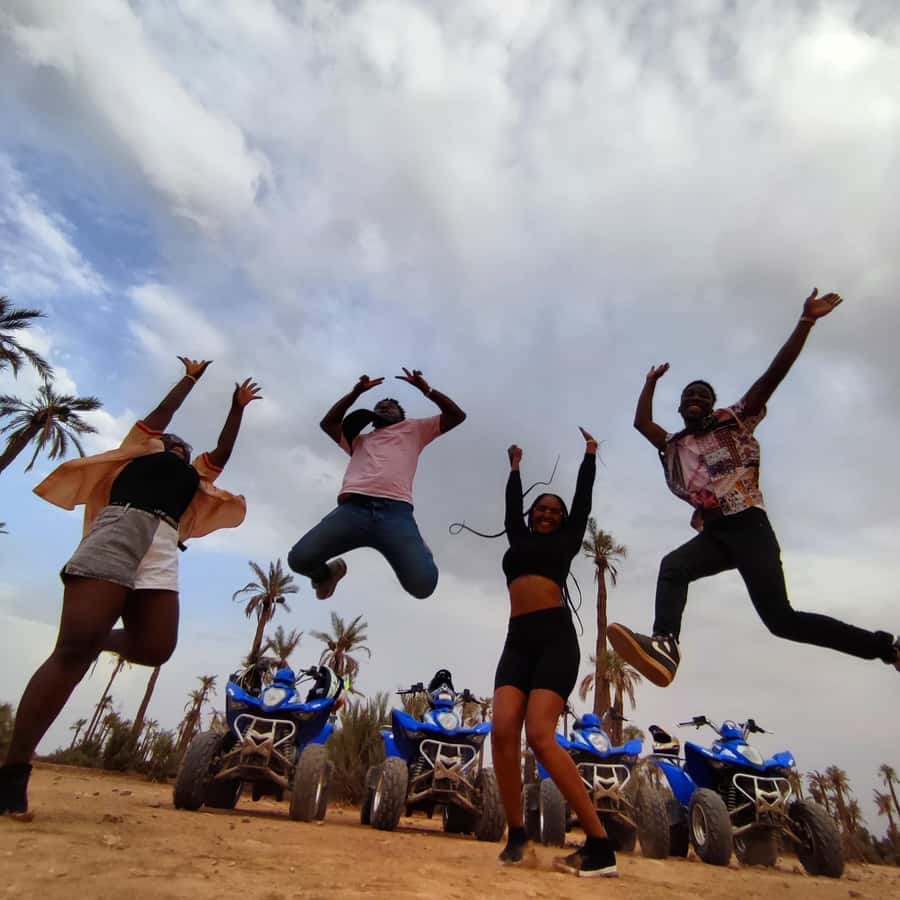 Marrakech: quad bike and Camel Ride in Marrakech - The short camel ride among the palms