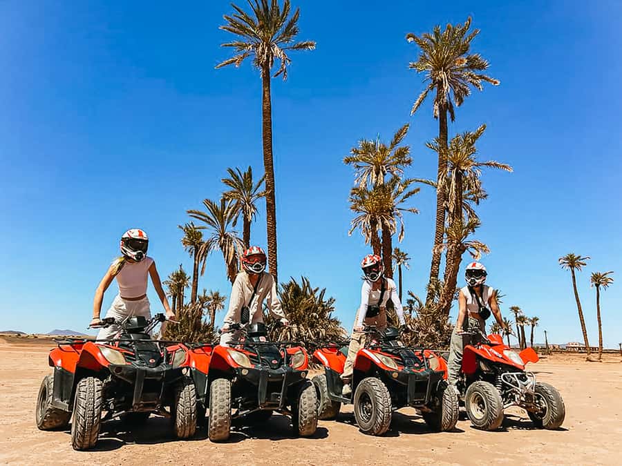 Marrakech: Quad Bike Tour to Palm Oasis and Jbilat Desert - From your riad to the Palmeraie