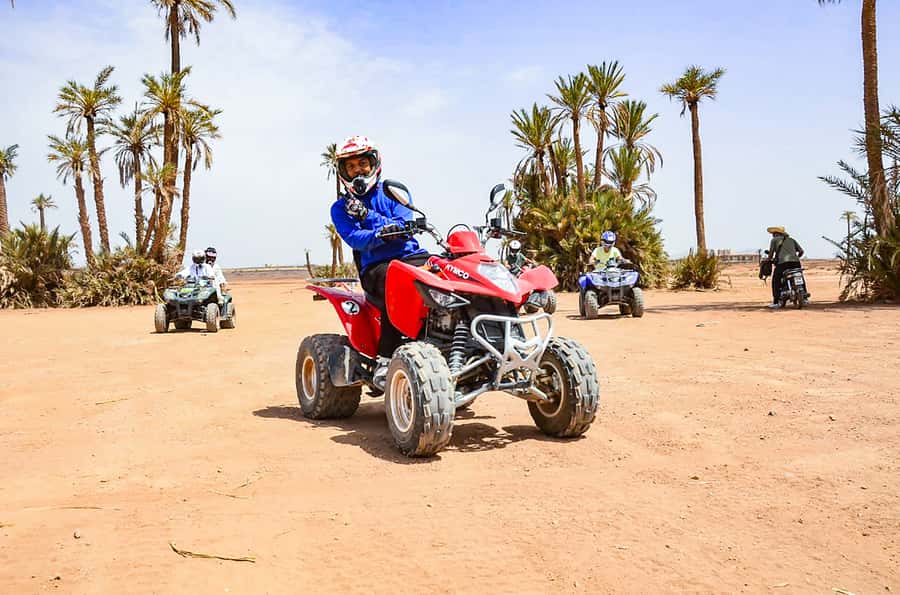 Marrakech: Quad Bike Tour to Palm Oasis and Jbilat Desert - How the guides shape the experience