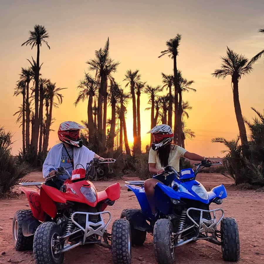 Marrakech: Quad excursion in the palm trees of Marrakech - Safety briefing and first turn on the quad