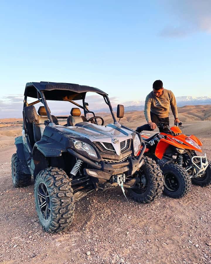 Marrakech : Ride buggy in the desert of the palm grove - Two hours through palms, desert, and village tracks