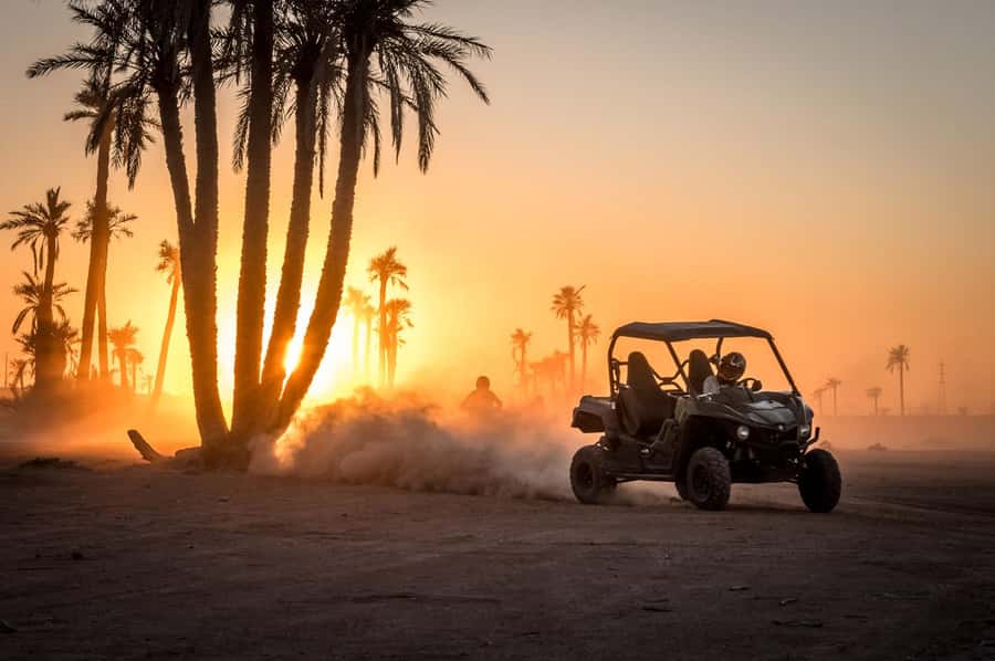 Marrakech : Ride buggy in the desert of the palm grove - Safety briefing at Sun Quad Aventure