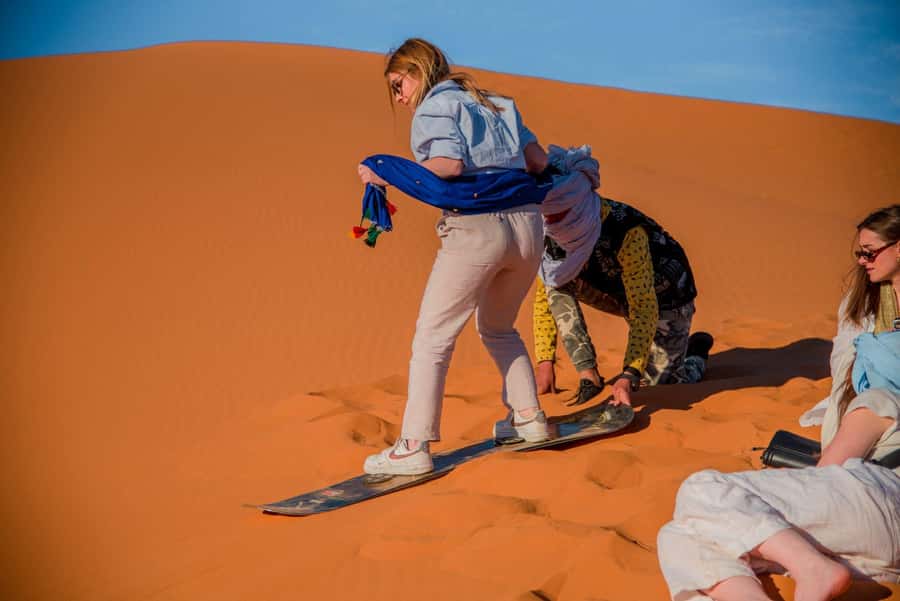 Marrakech to Fes: 3-Day Merzouga Desert Camel & Sandboarding - Food, hotels, and what the $154 price covers