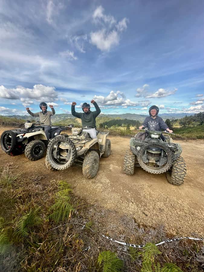 Medellin: ATV Tour 3 Mountains - Trout farm, coffee, and local food