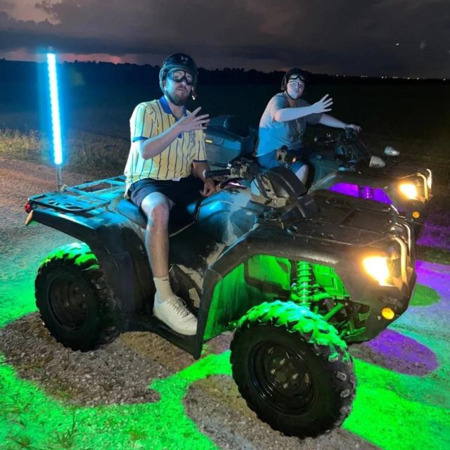Miami Park Entrance Glow in the Dark ATV Riding Experience - The safety talk and first minutes on the ATV