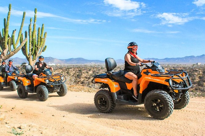 Migriño Beach & Dunes off-road Tour ATV - Riding through sand, creeks, and desert trails