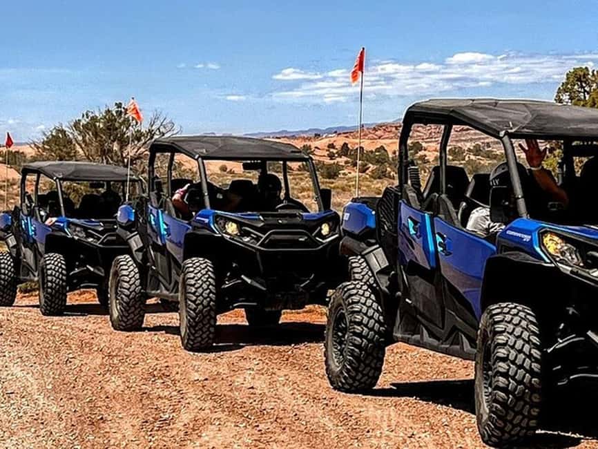 Moab: U-Drive UTV Sunset Guided Adventure on Hell's Revenge - The practical route from meeting point to return
