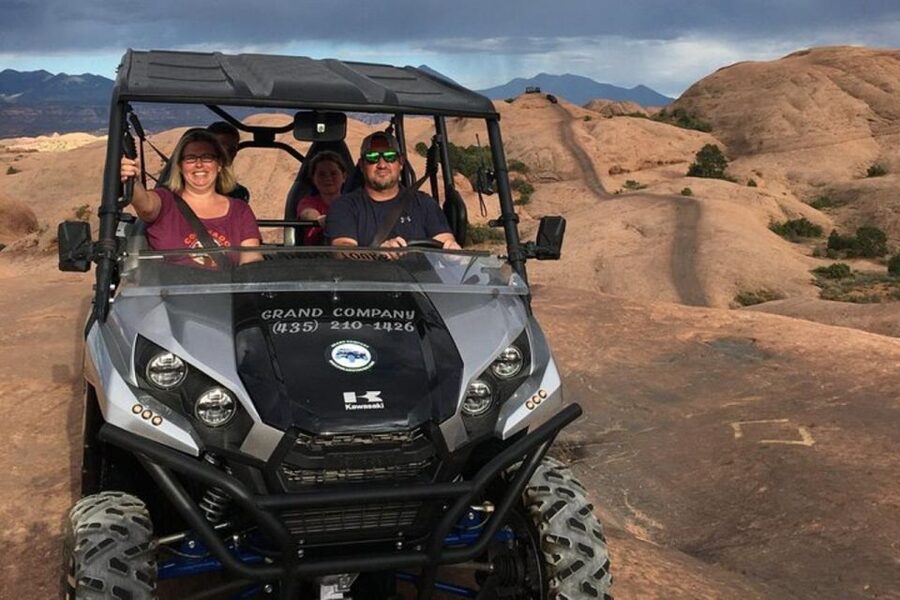 Moab: You Drive Guided Hell's Revenge UTV Tour - Entering Hell’s Revenge’s steep, rocky sections