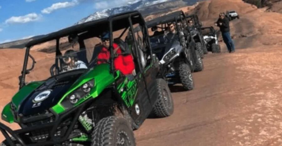 Moab: You Drive Guided Hell's Revenge UTV Tour - Taking the wheel in a new Kawasaki UTV