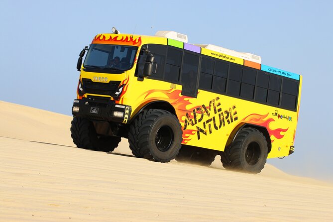 Monster Bus desert adventure: Dune bashing and sandboarding - Key points before you book