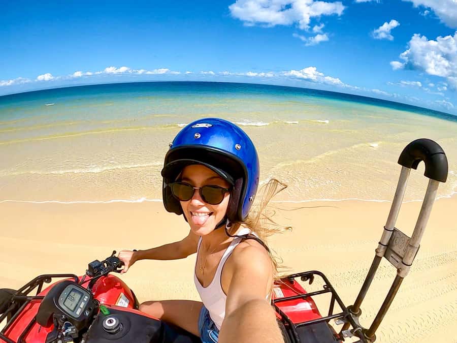 Moreton Island: Tangalooma ATV Quad Bike & Dolphin Feeding - The 45-minute ATV ride: fun, guided, and not a race