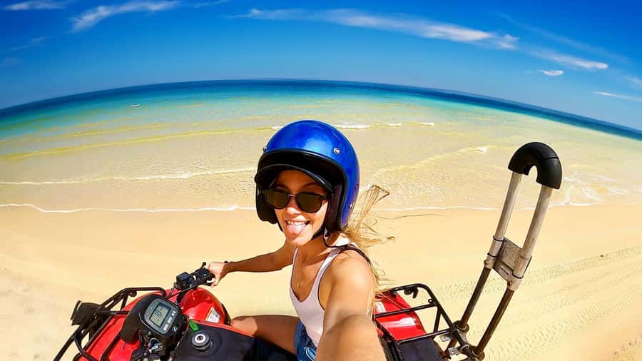 Moreton Island: Tangalooma Day Trip with ATV Quad Bike Tour - A $25 lunch voucher with a few limits