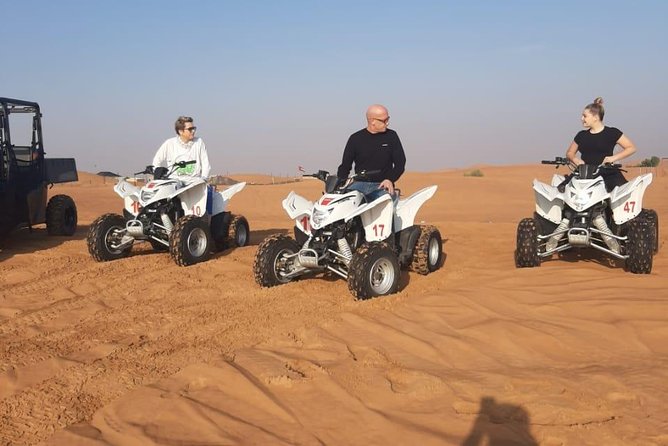 Morning Desert Safari With Quad Bike - Sandboarding on the tall dunes