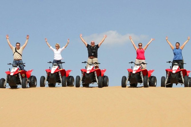 Morning Red Dunes Desert by Quad Bike, Dune Bashing, Camel Ride & Sandboarding - Why Lahbab Makes a Better Morning Setting
