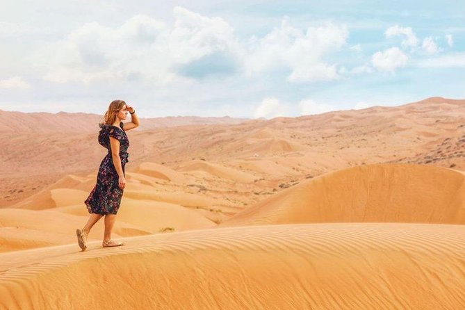Morning Red Dunes Desert by Quad Bike, Dune Bashing, Camel Ride & Sandboarding - Dune Bashing in a Land Cruiser