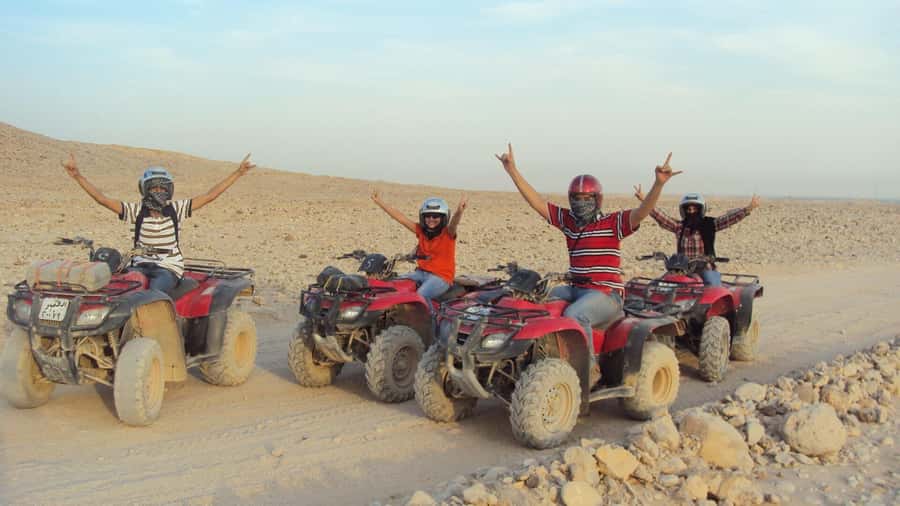 Morning Trip: Desert Safari Riding a Speed Quad Bike, Pickup - Pickup from Hurghada and the road to the quad station