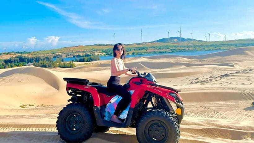 Mui Ne: Sand Dunes Jeep Tour (ATV WITH DRIVER) and Guide - Red Sand Dunes and the road beside the sea