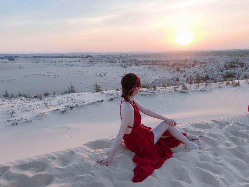 Mui Ne special: Quad Bike ATV drive by yourself+ Jeep &Guide - Red Sand Dunes: the easy sunset finish