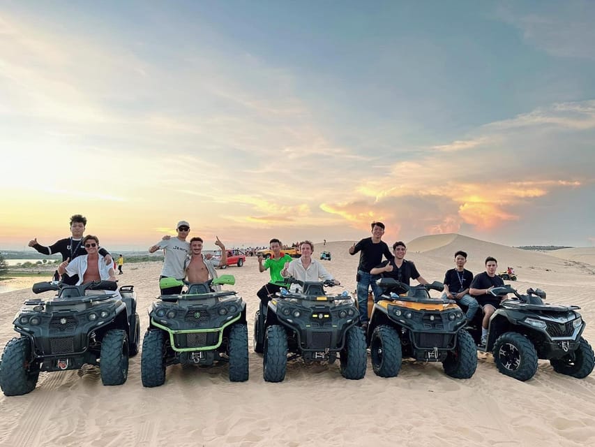 Mui Ne special: Quad Bike ATV drive by yourself+ Jeep &Guide - The fishing village at working-morning speed