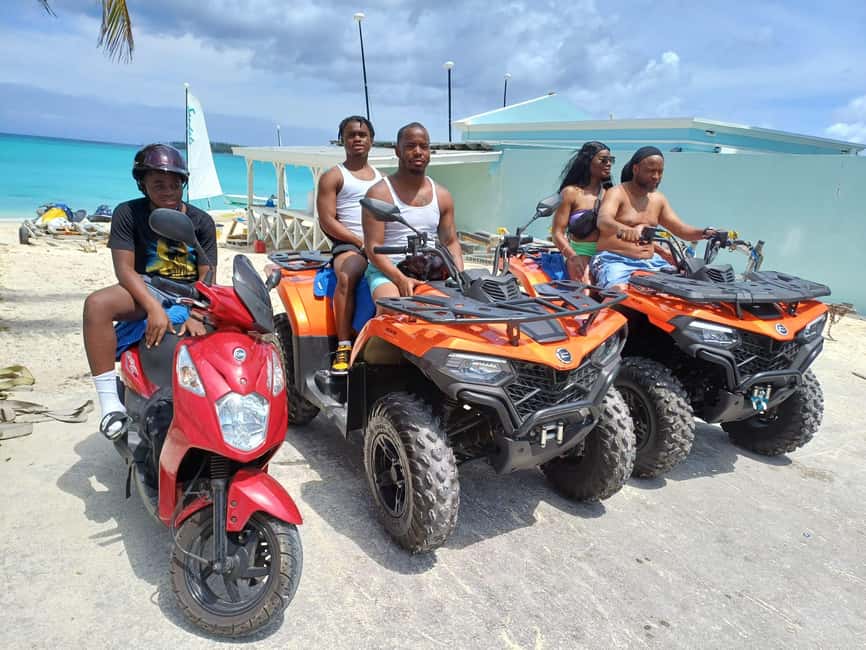 Nassau: Guided Scooter/ATV Rental or Tour w/Beach Day Bundle - Starting near Prince George Wharf