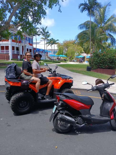 Nassau: Guided Scooter/ATV Rental or Tour w/Beach Day Bundle - Chocolate, rum cake, and local tastings