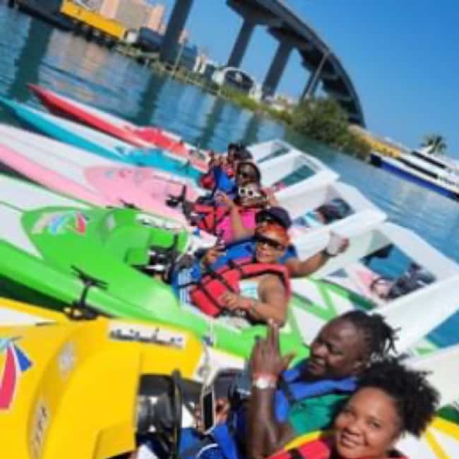 Nassau: Self Drive Speed Boat & Guided ATV Tour + Free Lunch - Switching from the boat to the CF Moto 500 ATV