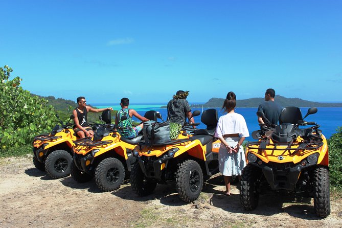 NEW!!! ATV TOURS with a local tour guide from Bora Bora - The Anau rock viewpoint and Mount Otemanu