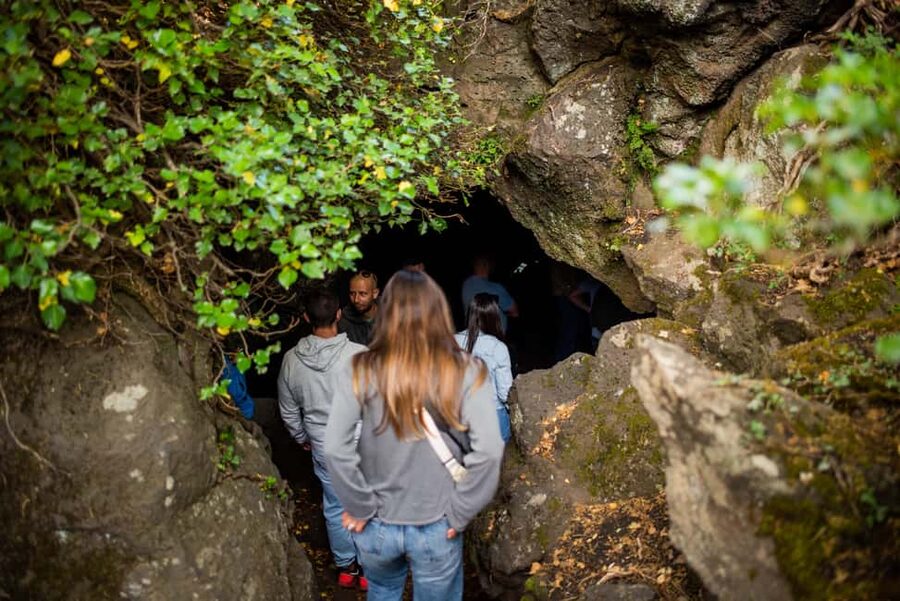 Nicolosi: Guided Mount Etna Quad Biking Adventure - Stepping inside a lava tube