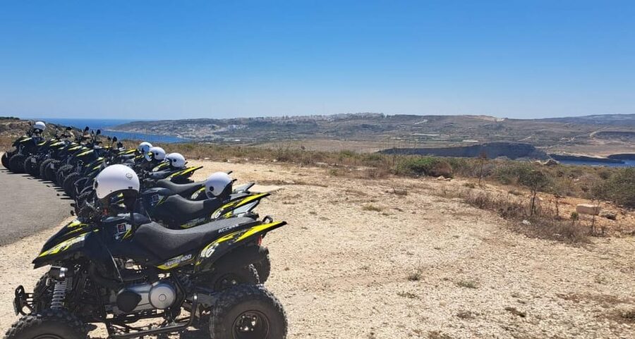 North Malta: Quad Bike Tour with Scenic Land, Sea & Swimming - What the $96 price gives you