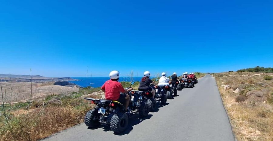 North Malta: Quad Bike Tour with Scenic Land, Sea & Swimming - White Tower Bay, the chapel, and l-Ahrax tal-Mellieha