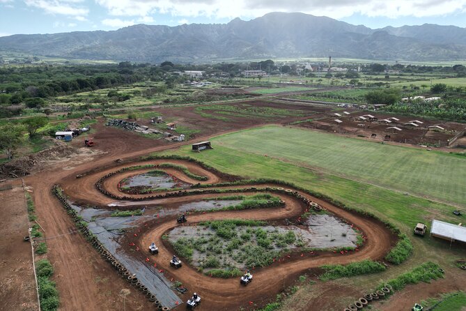 Oahu Beachfront ATV Adventure and Farm Tour - Driving your own Kawasaki ATV across the farm