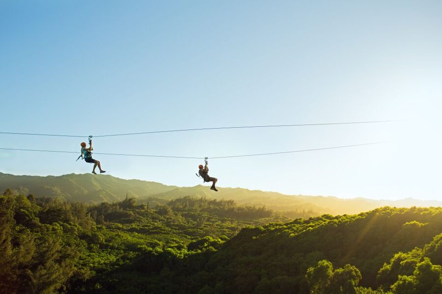 Oahu: North Shore Zip Line Adventure with ATV and Farm Tour - Eight zip lines, from short warm-up to half-mile flight