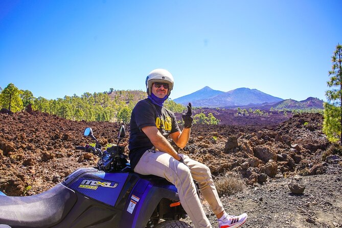 Off-Road Quad Tour from Woodlands to Volcanic Heights - Riding from Santiago del Teide toward Mount Teide