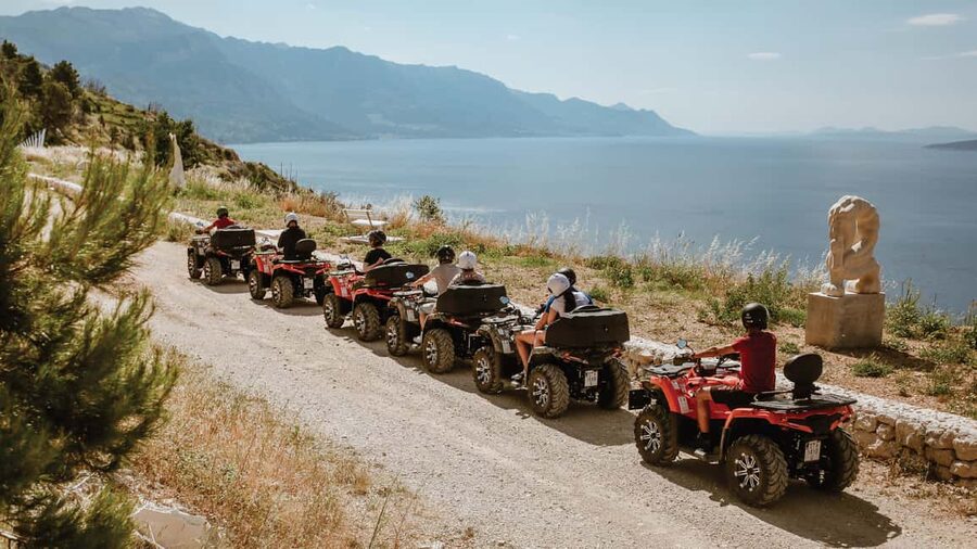 Omiš/Split Expedition: 65 km Quad Tour to Hidden Waterfalls - Leaving Omiš for the Cetina backcountry
