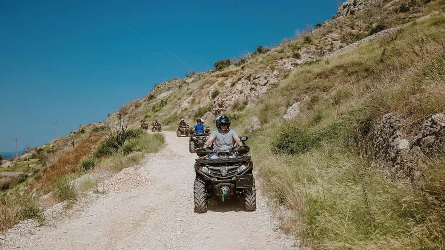 Omiš/Split Expedition: 65 km Quad Tour to Hidden Waterfalls - Swimming at Male Gubavica Waterfall