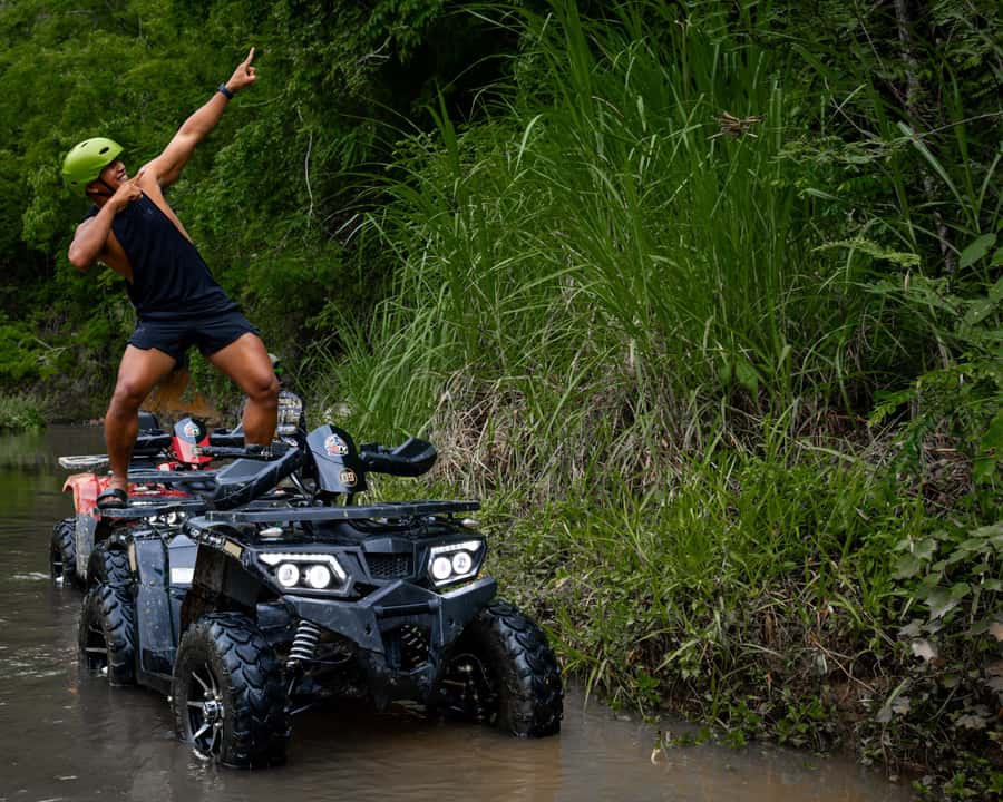 Pa Tong: Rainforest Day Trip with Cave, Rafting, ATV & Lunch - Bamboo rafting after the rapids