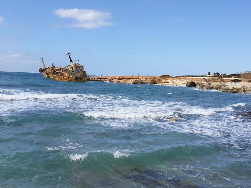 Paphos: Buggy Safari to Akamas Peninsula with Lunch - The Edro III shipwreck and the Sea-Caves stop