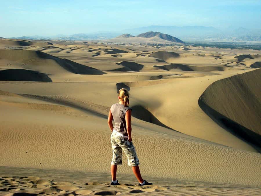 Paracas or Pisco: Private Huacachina Oasis Tour & Buggy Ride - First look at the Huacachina oasis